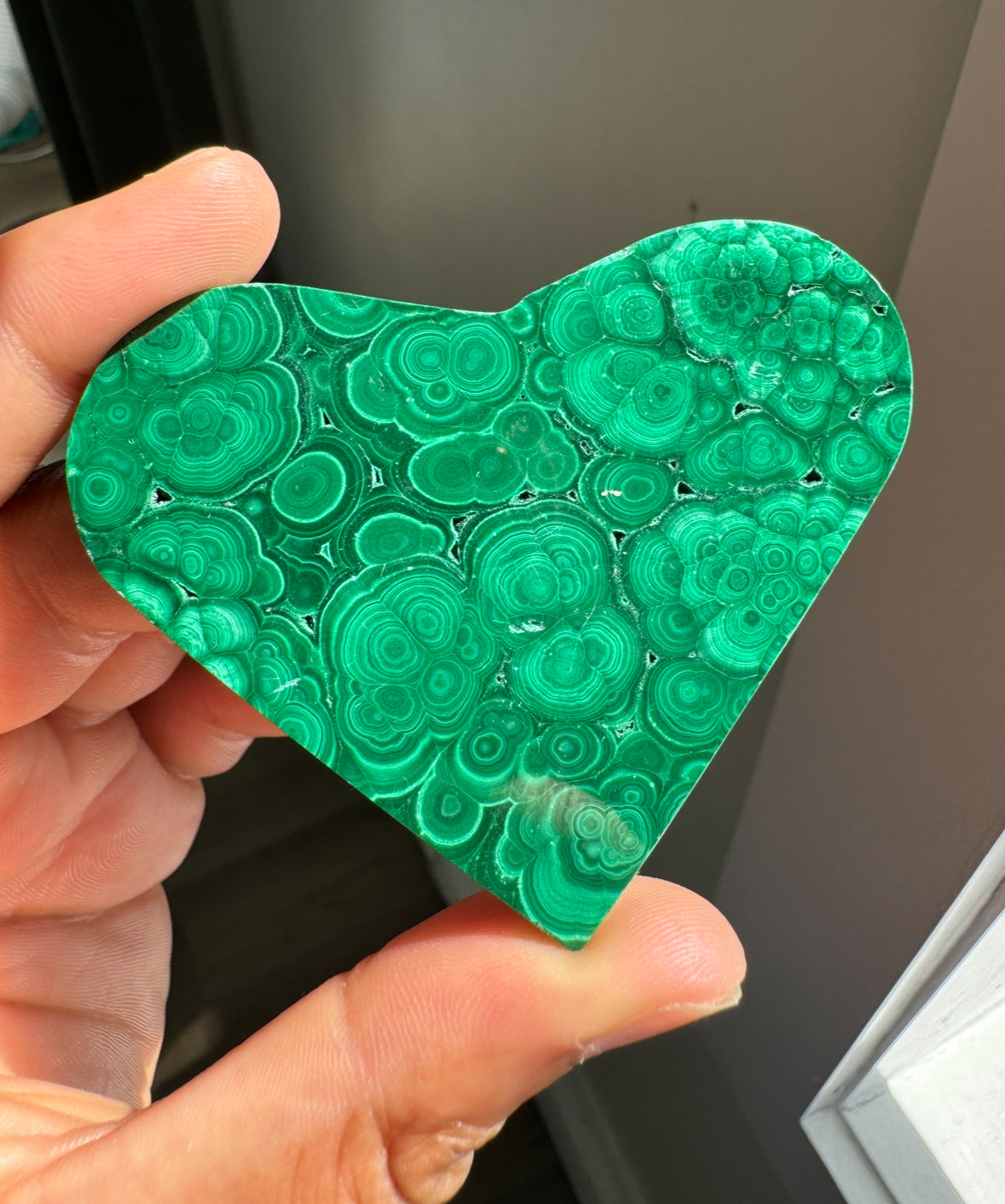 Malachite Chrysocolla Heart