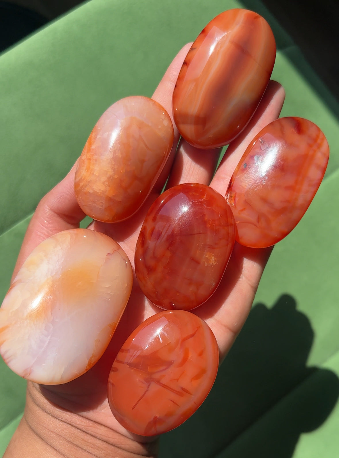 Carnelian Palmstone