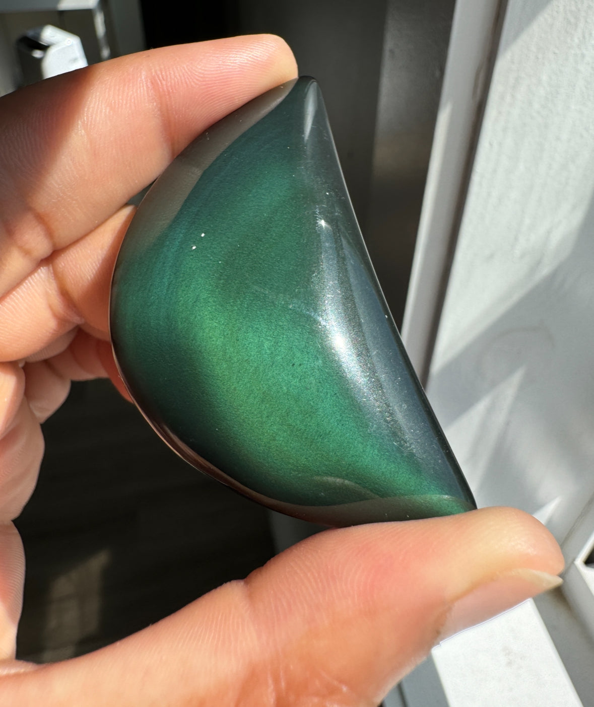 Rainbow Obsidian Moon