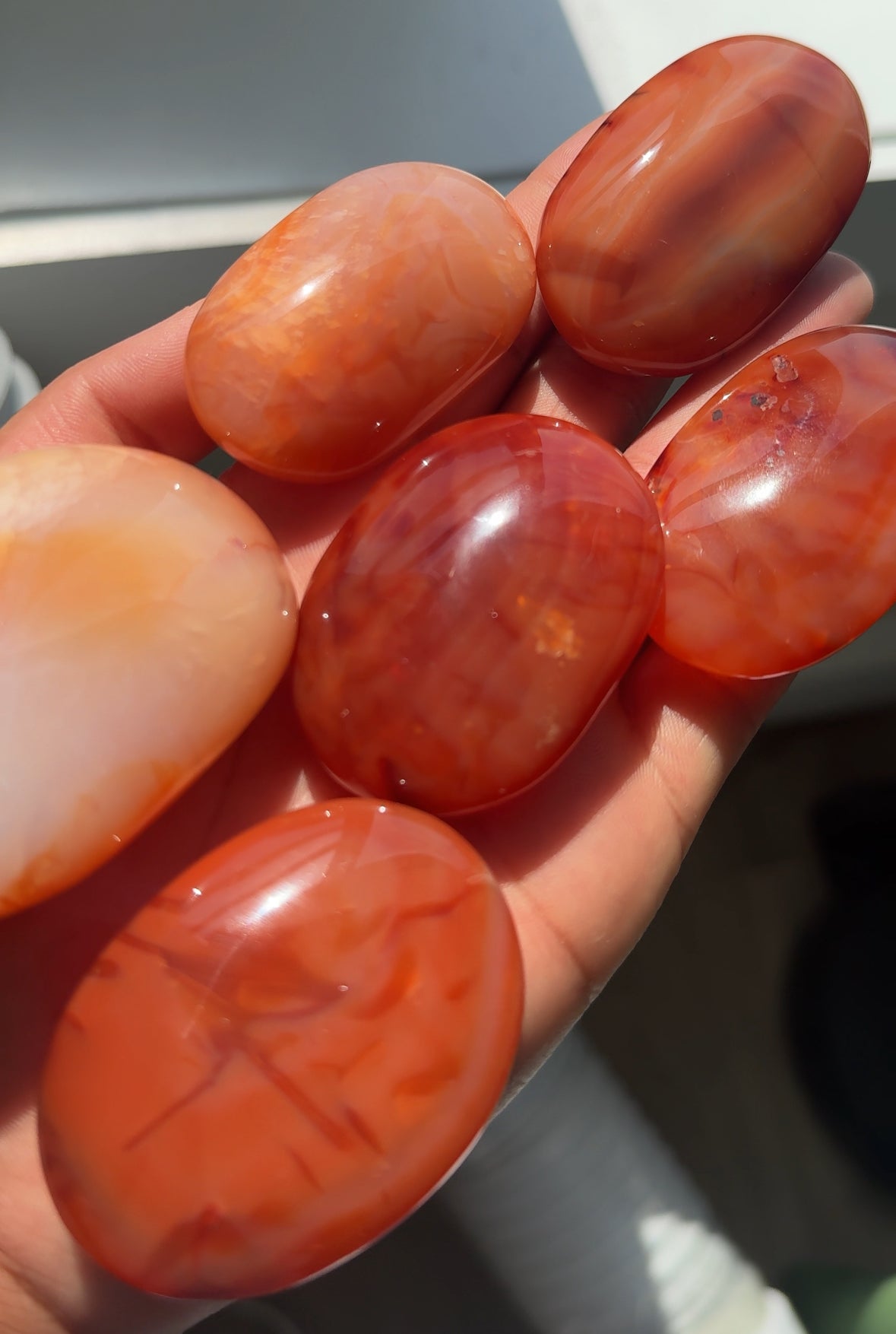 Carnelian Palmstone