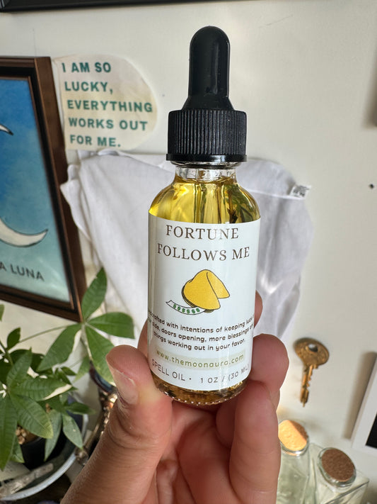 Fortune Follows Me Spell Oil