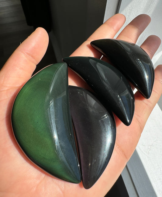 Rainbow Obsidian Moon