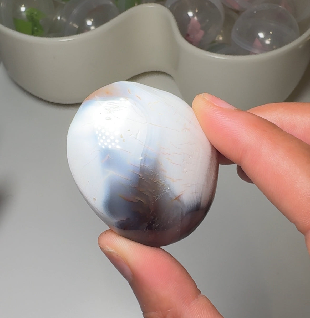 Orca Agate Palmstone