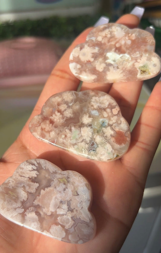 Pink Flower Agate Cloud